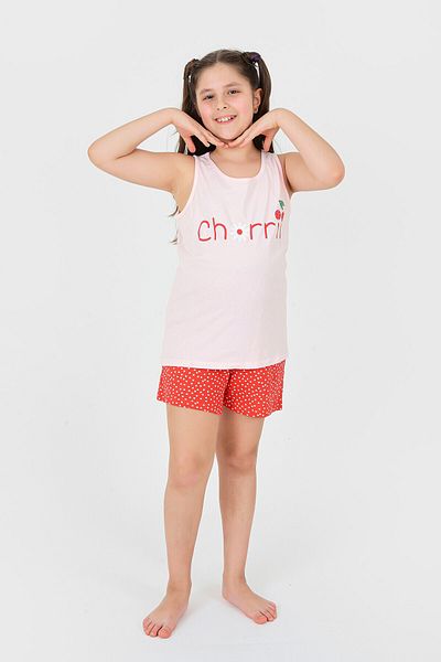 NBB Pink Cherry Children's Pajamas and Shorts Set