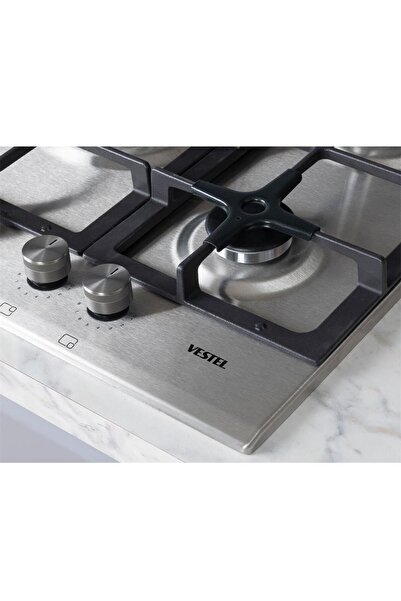 Vestel Ao-71159 X Dg-w 70 Cm 5 Gözü Gazlı (1 GÖZÜ WOK'LU) Ankastre Ocak