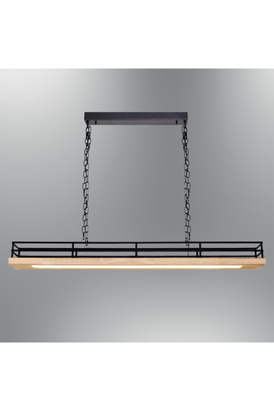 Özcan Aydınlatma 3429 Saksı Vasee 120Cm Sarkıt Avize (Kumandalı) Siyah