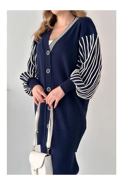 Parille Σετ ζακέτα πλεκτά Navy Blue