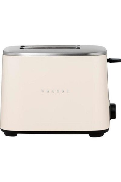 Vestel Retro Beige Toaster - 2 Slices