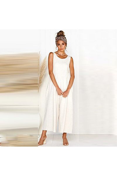 Mothermood New Summer Casual Backless Loose Women's Jumpsuit