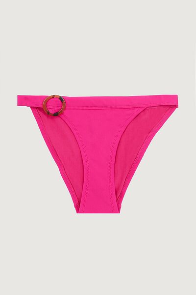 LOYA Fuchsia Ring Detailed Single Bottom Bikini