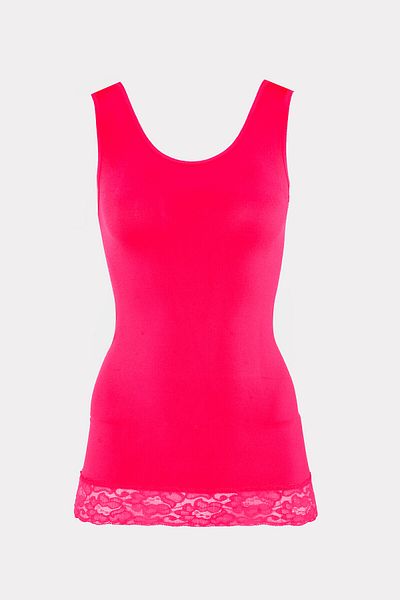 NBB Pomegranate Flower Seamless Lace Wide Strap Tank Top