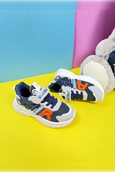 Allyup حذاء رياضي للأطفال باللون الأزرق الداكن - أربطة مطاطية، فيلكرو، قابل ل...