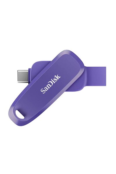 SanDisk محرك أقراص الهاتف بسعة 256 جيجابايت ومتوافق مع Android وUSB 3.2 Gen 1 وذاكرة فلاش باللون الأرجواني - SDDDC6-256G-G46PO