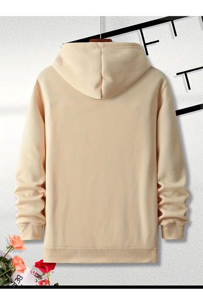 Medinenur Lock Printed Hooded Pocket Sweatshirt