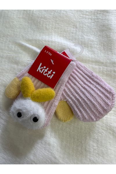 Kitti Baby Girl Wool Single Finger Gloves