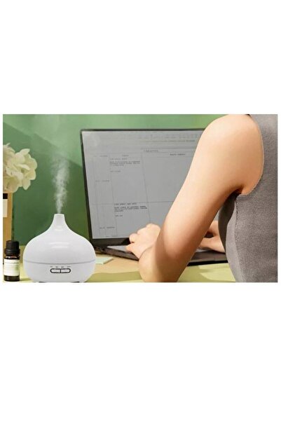 Mmctech Aroma Difüzörü Buhar Ultrasonik 7 Renk Işıklı Aromatik Oda Kokusu Hava Nemlendirici Buhar Makinası
