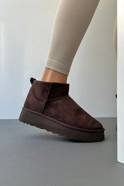 Mupa Shoes Μίνι Γούνινο Εσωτερικό Χοντρό Σόλα ΚΑΦΕ