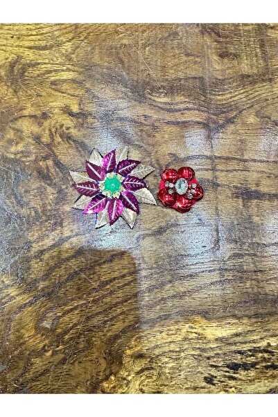 Gönülden Tasarım DVOSTRUKI CRVENI KAMEN I SVETLICE ZAUKRAŠENI AKSESUAR ZA ŠIV...