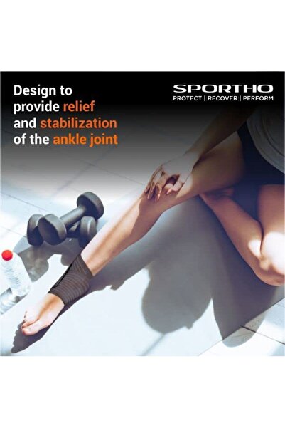 Nivia Weight Lifting Ankle Support | Dark Grey | Adjustable With Velcro | Neoprene | Pain Relief