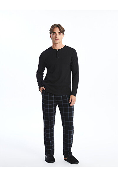 LC Waikiki Lcwk Standart Kalıp Ekose Polar Pijama Alt