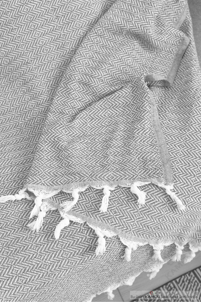 QURRY 170x210 Kare Desen Koltuk Örtüsü, Pamuklu Koltuk Örtüsü, Çekyat Örtüsü, Çok Amaçlı Örtü