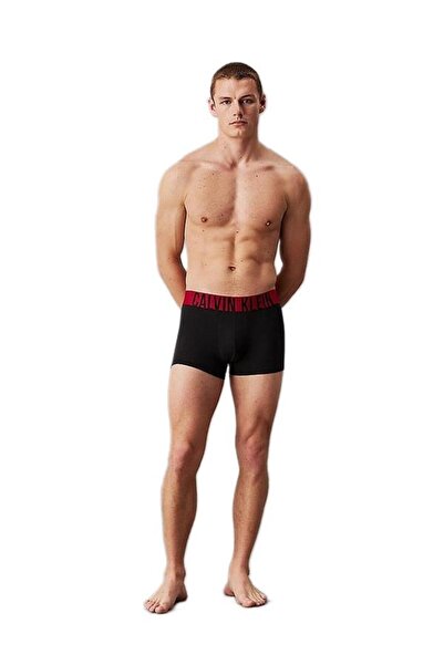 Calvin Klein Erkek Siyah 3'lü Boxer Trunk 000NB3608A