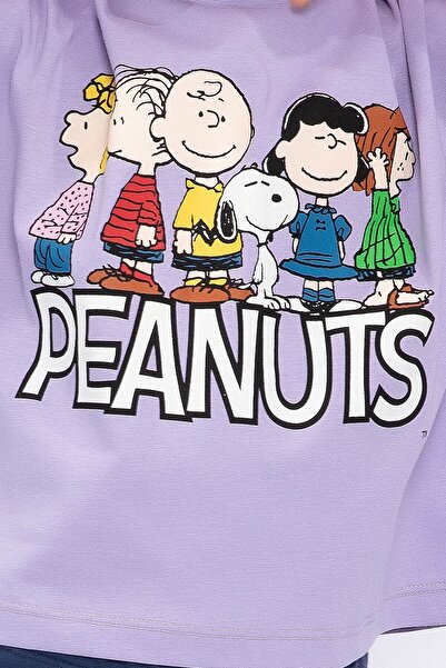 SNOOPY Lilac Snoopy Shorts Set for 3-8 Years Old Girl