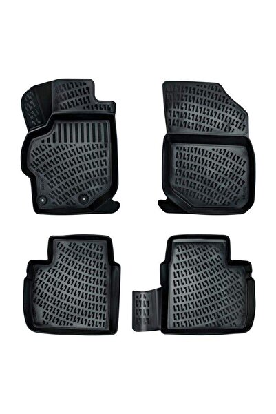 Rizline Peugeot 301 3d Paspas Havuzlu 2012 - 2020 Arası Siyah 4 Lü Set