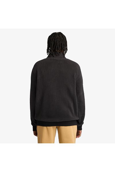 Timberland Ανδρικό μαύρο μπουφάν Linear Logo 1/4 Zip Polartec 200 Fleecez