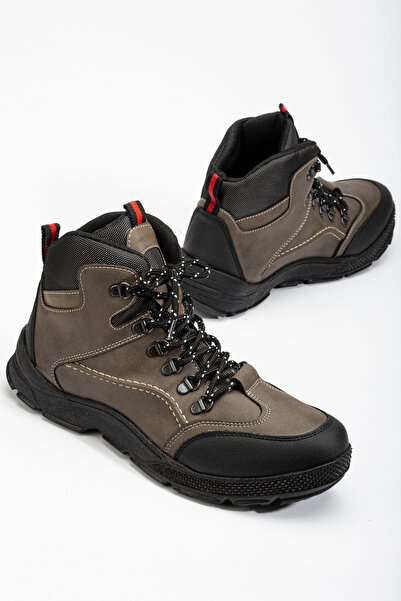 Sanvio Tarzkar Siyah Günlük Soğuk Ve Su Geçirmez Trekking Garantili Sağlam Kaymaz Kauçuk Taban Rahat Bot