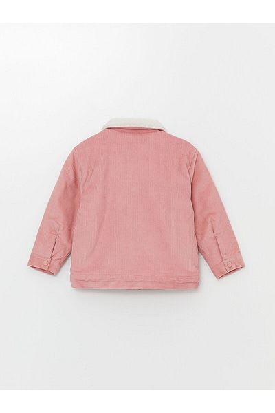 LC Waikiki Lcwk Sheepskin Long Sleeve Velvet Girls' Coat