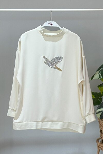 Missemramiss Taş Aksesuarlı Sweatshirt