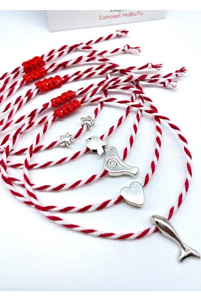 Concept HuBuTU Lot of 5 Gift Cards and Gelatin Martenicha March Yarn Wishes Bracelet