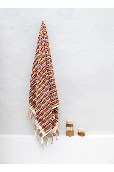 Barine 90X170 Brick Colored Hottuk Cotton Bath Towel