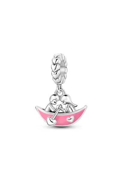 Fubena Boat Attracting Lover Couple Dangle Charm