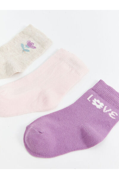 LC Waikiki Lcwk Printed Baby Girl Socks 5-Piece