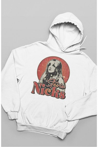 Fuddy Moda Φούτερ με κουκούλα με στάμπα Stevie Nicks Unisex Oversize