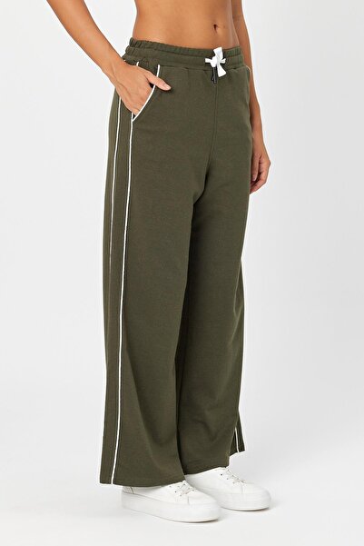 ALEXANDERGARDI ÇİFT ŞERİTLİ BELİ LASTİKLİ BOL PAÇA EŞOFMAN ALTI (B24-00224)