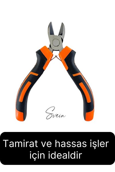Svein Premium Mini 4'lü Karga Burun Yan Keski Kıvırma Pense Seti Hobi Bijuteri Takı Yapım El Aleti Çelik