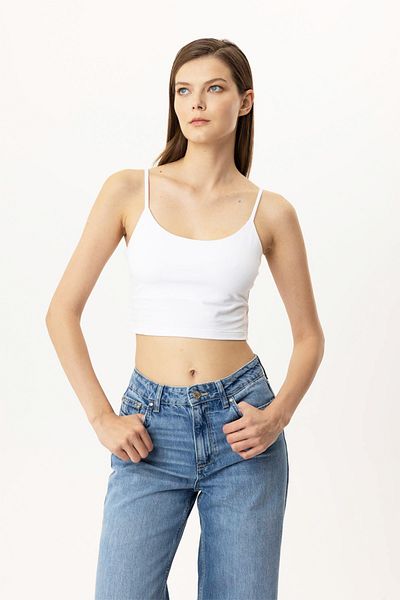 Pierre Cardin Economic Pack of 2 1207 Brian Cotton Thin Strap Crop Athlete Set
