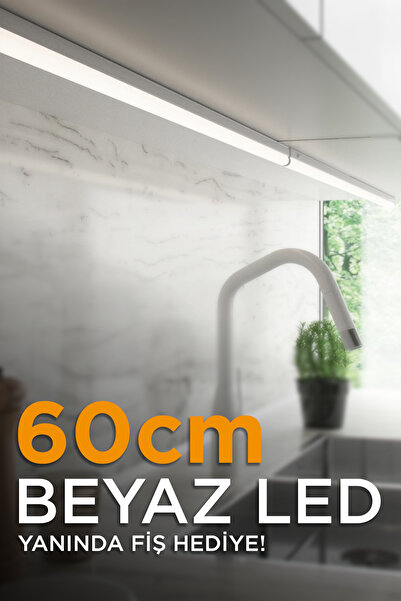 Grn Light 60 cm Mutfak Tezgah Aydınlatması - Raf Aydınlatması, Beyaz Led Anah...