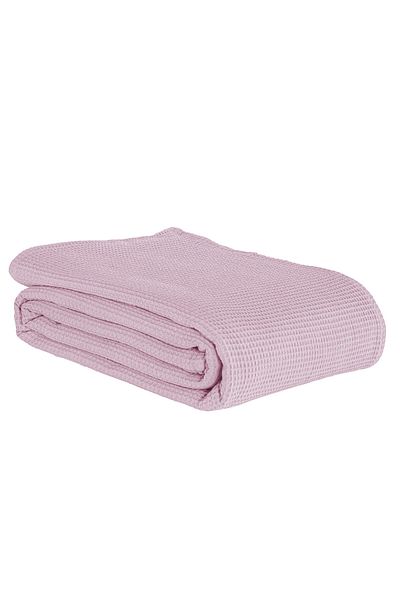 Eponj Home Double Ecocel Pique Blanket - 200x230cm Karde, Powder Pink