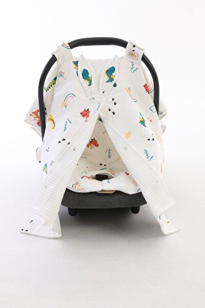 Yada Baby طقم غطاء عربة الأطفال من قماش الموسلين الوافل ذو الطبقة المزدوجة من...