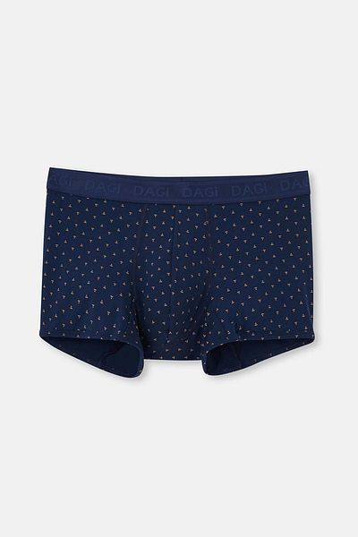Dagi Világosbarna-sötétkék 4210 3 részes mintás Micro Modal Boxer