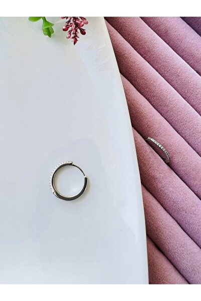 Taşlı Halka Küpe
