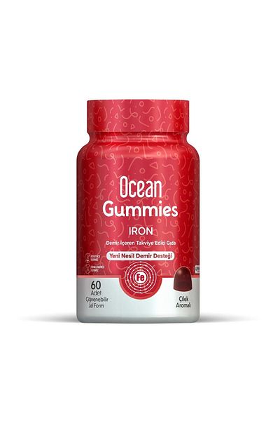 Ocean Iron 60 Gummies - Chewable Gel Form