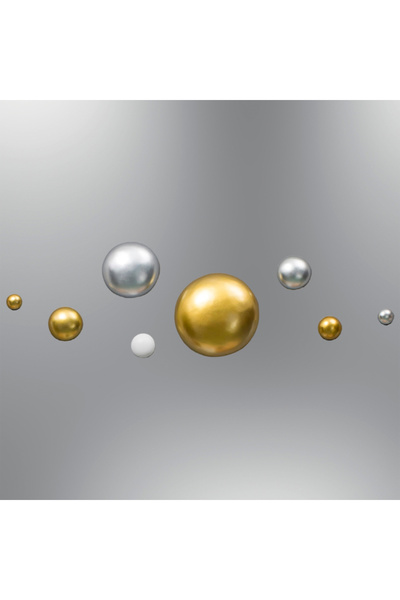 Özcan Aydınlatma 1355S-19 Duvar Aksesuar Seti 8 Parça Tamamlayıcı Toplar Siyah