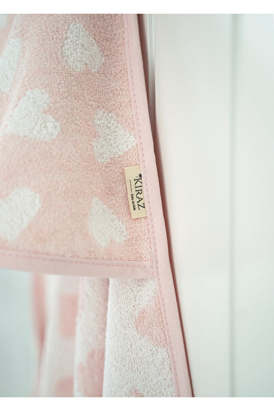 Kirazkids 100x100 Organik Pamuk Bebek Çocuk Banyo Havlu Kundak