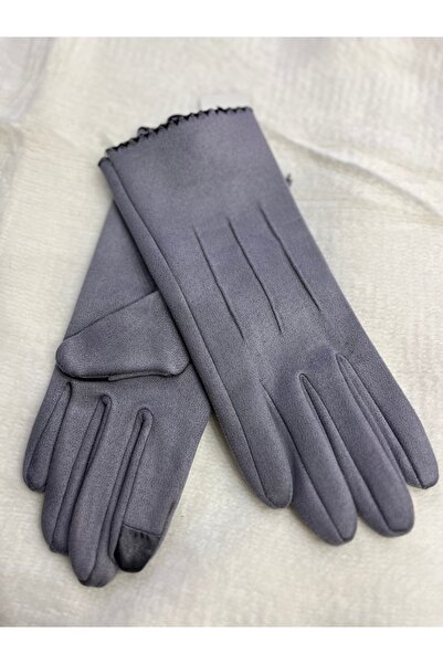 İşnar Kadın dokunmatik nubuk eldiven