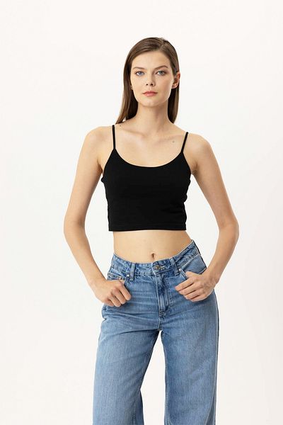 Pierre Cardin Economic Pack of 2 1207 Brian Cotton Thin Strap Crop Athlete Set