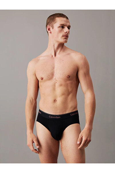 Calvin Klein Men's 3-Piece Stripe Band Colored Black Underpants 000Nb4075A-Q6A