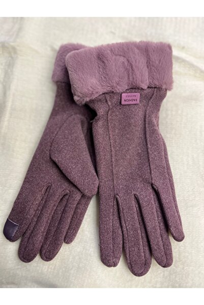 İşnar Kadın kürklü dokunmatik eldiven