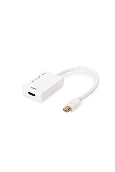 Assmann Mini Displayport (MİNİ DP) Hdmı Adaptörü, Mini Dp Erkek Hdmı Tip A Di...
