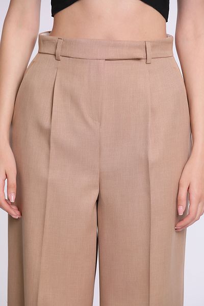 Yake Viscose Pleated Fabric Trousers