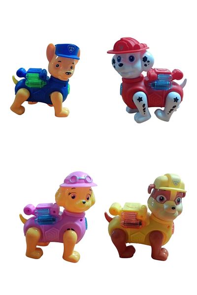 PeriYedi كلب مشي مضاء على شكل رباط يشبه Paw Patrol
