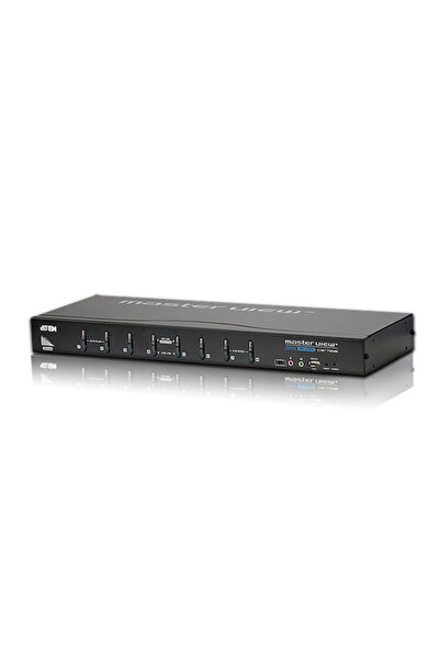 Aten 8 Port Lu Usb 2.0 Dvı Kvmp™ Switch Konsol Monitör Bağlantısı Dvı Ya Da V...