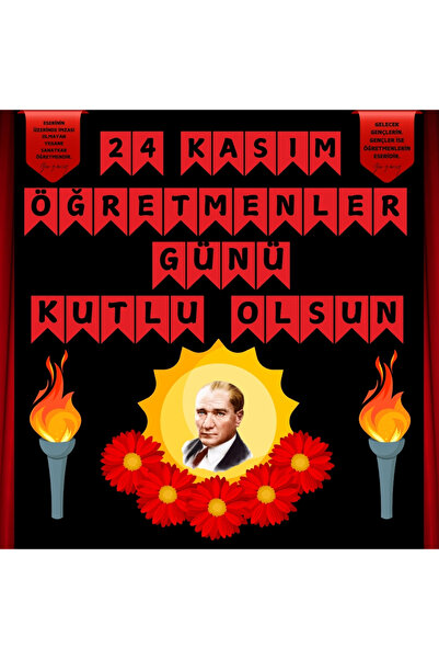 Ti Play 24 KASIM ÖĞRETMENLER GÜNÜ PANO SÜSÜ ÇİÇEKLİ